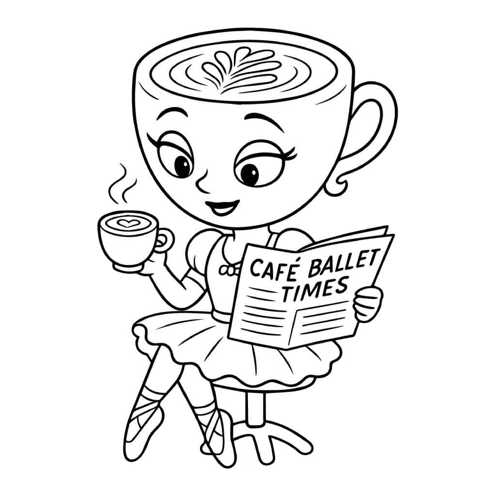 Desenho de Ballerina Capuccina Desenho Colorir Imprimir 05