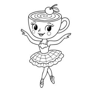 Desenho de Ballerina Capuccina Desenho Colorir Imprimir 08