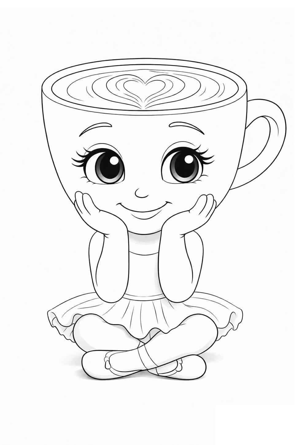 Desenho de Ballerina Capuccina Desenho Colorir Imprimir 12