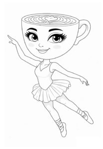 Desenho de Ballerina Capuccina Desenho Colorir Imprimir 13