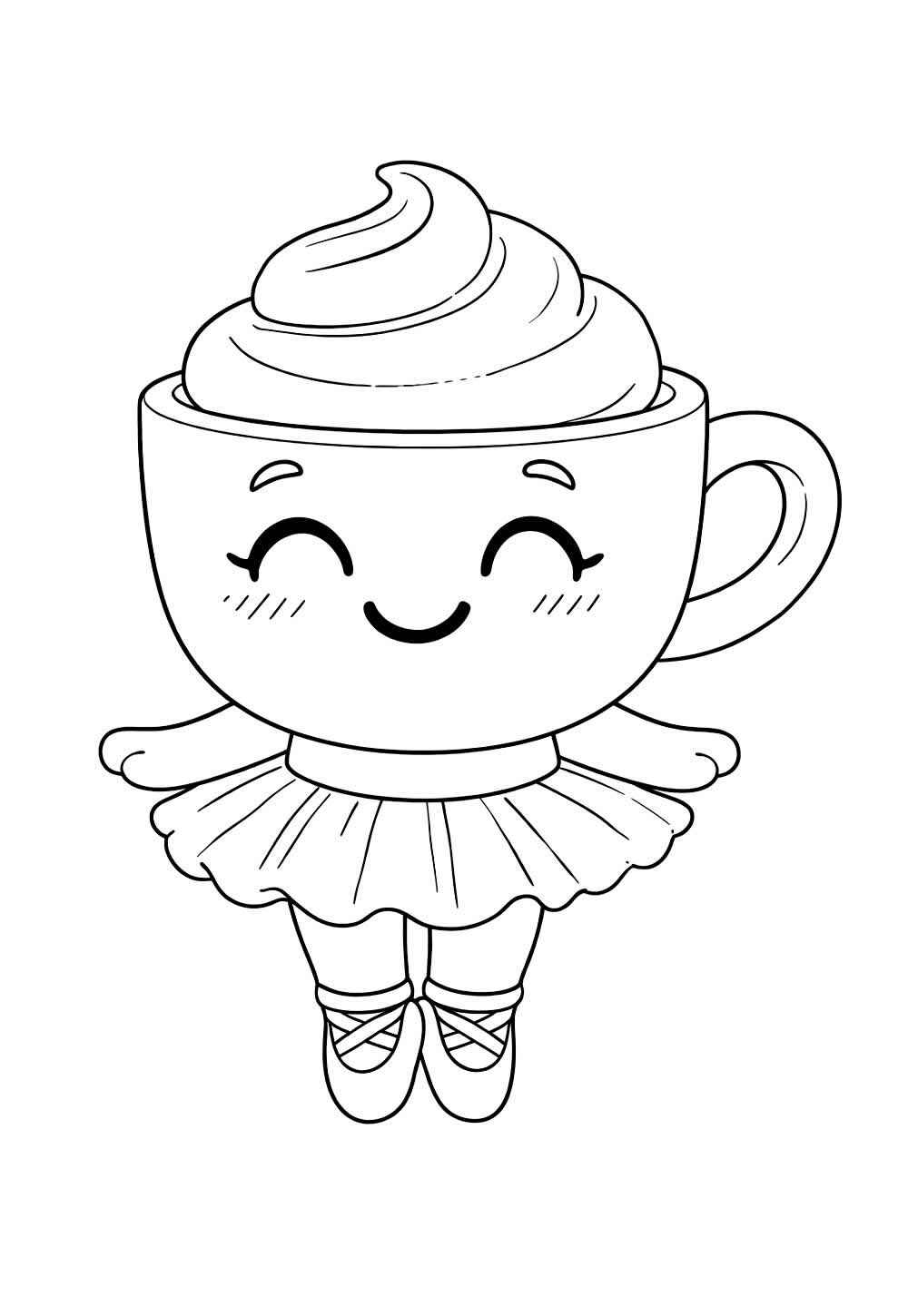 Desenho de Ballerina Capuccina Desenho Colorir Imprimir 18