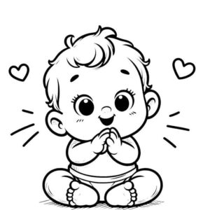 Desenho de Bebe Desenho Colorir Imprimir 01