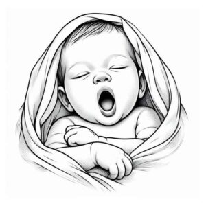 Desenho de Bebe Desenho Colorir Imprimir 02