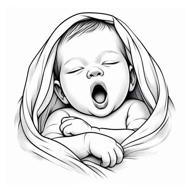 Desenho de Bebe Desenho Colorir Imprimir 02