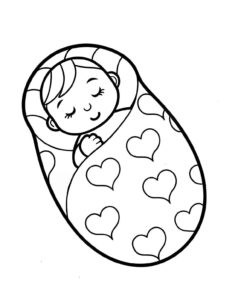 Desenho de Bebe Desenho Colorir Imprimir 05