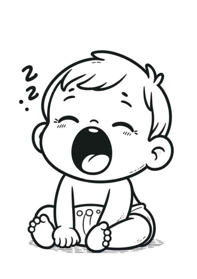 Bebe Desenho Colorir Imprimir 13