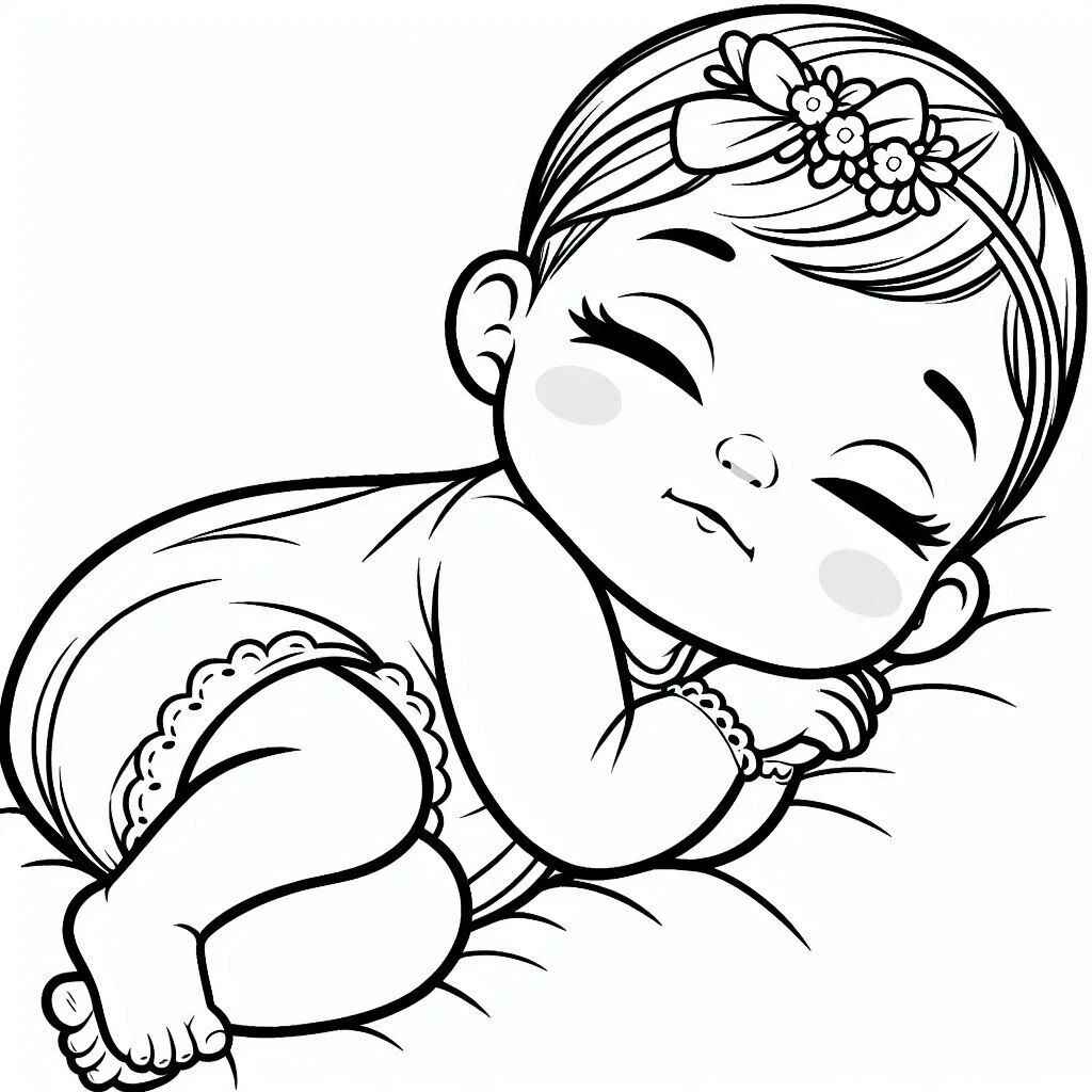 Desenho de Bebe Desenho Colorir Imprimir 16