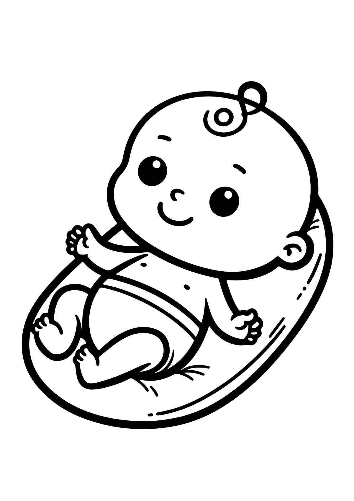 Desenho de Bebe Desenho Colorir Imprimir 36