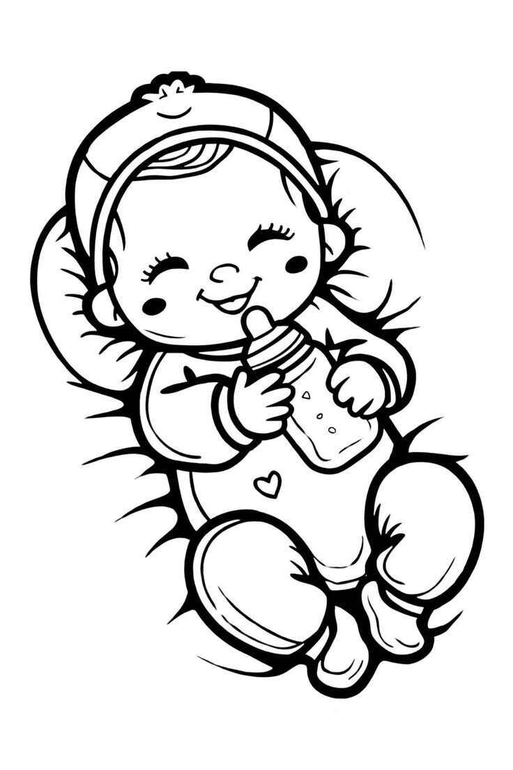 Bebe Desenho Colorir Imprimir 43