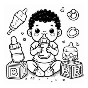 Desenho de Bebe Desenho Colorir Imprimir 53