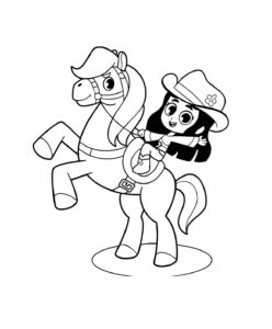 Desenho de Boiadeirinha Desenho Colorir Imprimir 1