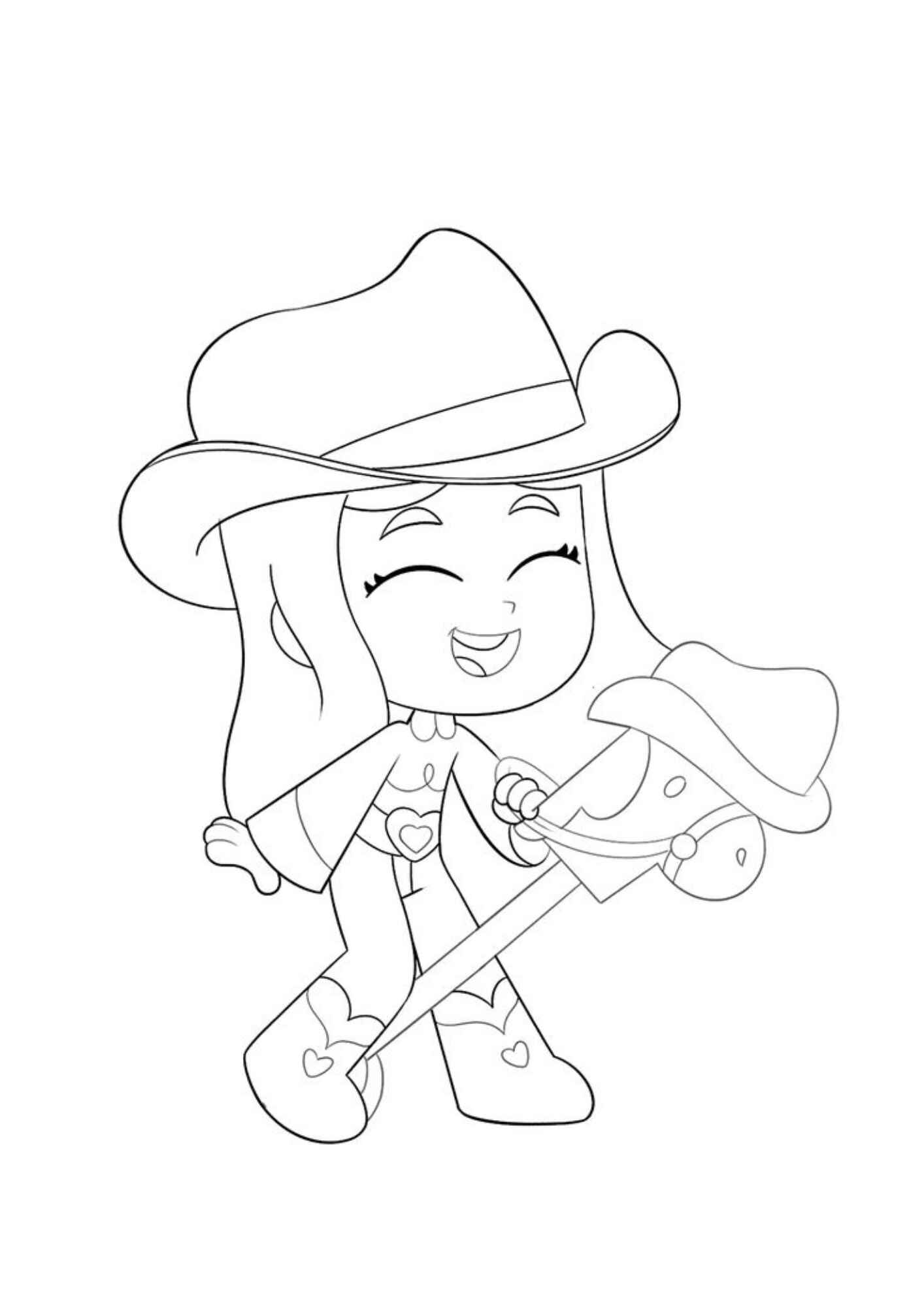 Boiadeirinha Desenho Colorir Imprimir 3