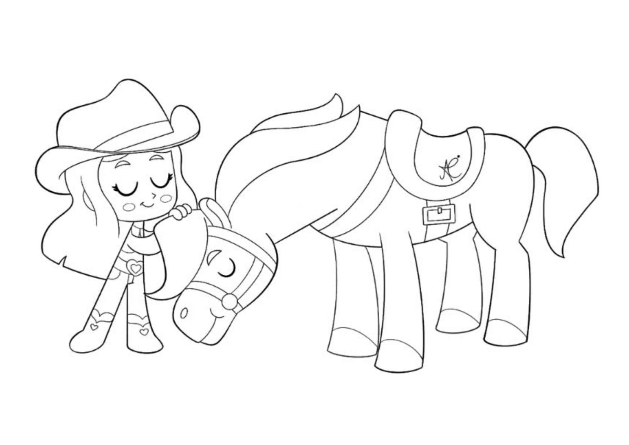 Boiadeirinha Desenho Colorir Imprimir 4