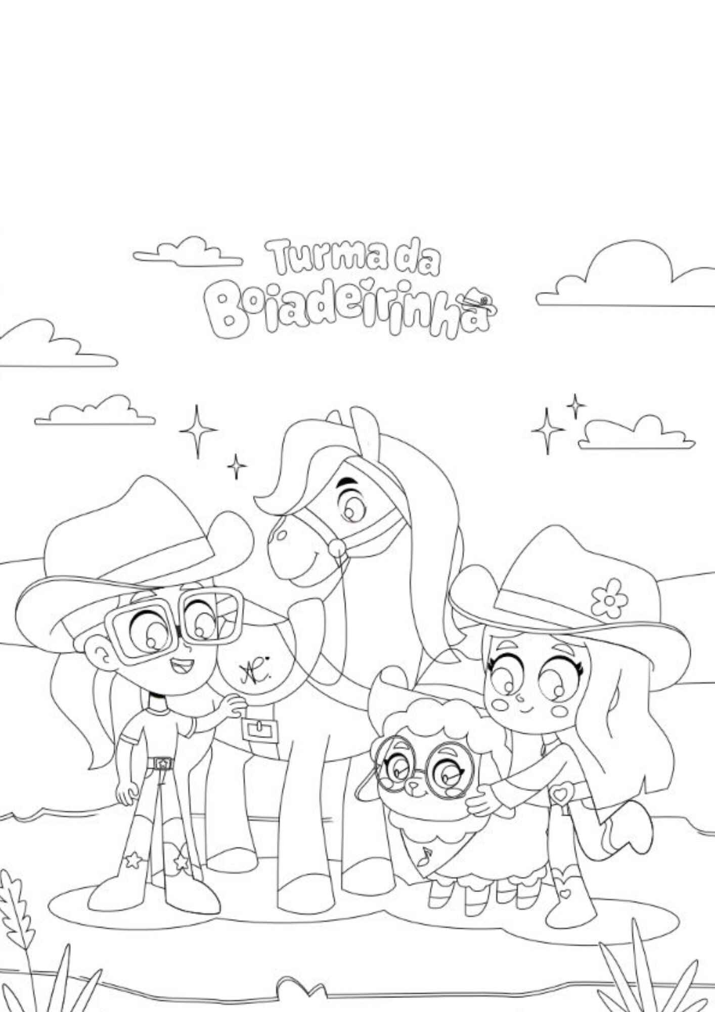 Boiadeirinha Desenho Colorir Imprimir 5