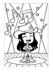 Desenho de Boiadeirinha Desenho Colorir Imprimir 8