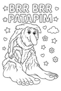 Desenho de Brr Brr Patapim Desenho Colorir Imprimir 02