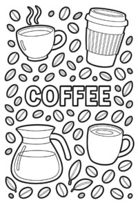 Desenho de Café Desenho Colorir Imprimir 06