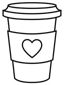 Desenho de Café Desenho Colorir Imprimir 08