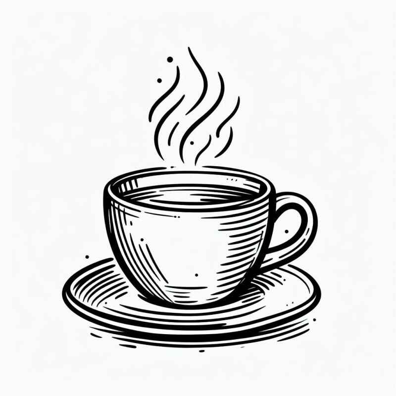 Desenho de Café Desenho Colorir Imprimir 17