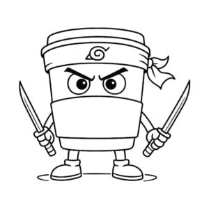 Desenho de Capuccino Assassino Desenho Colorir Imprimir 1