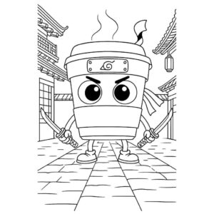 Desenho de Capuccino Assassino Desenho Colorir Imprimir 3