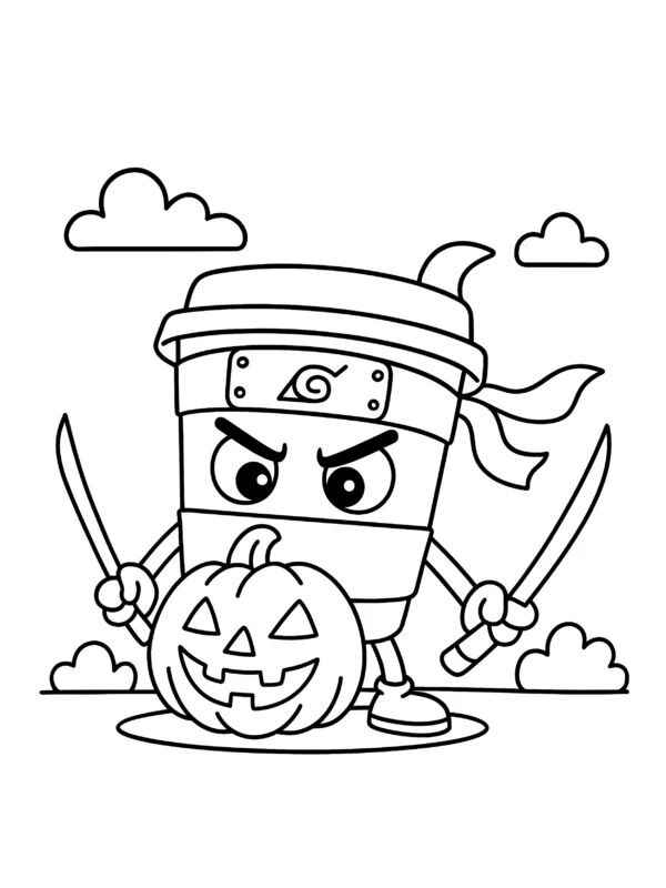 Desenho de Capuccino Assassino Desenho Colorir Imprimir 6