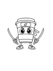 Desenho de Capuccino Assassino Desenho Colorir Imprimir 8