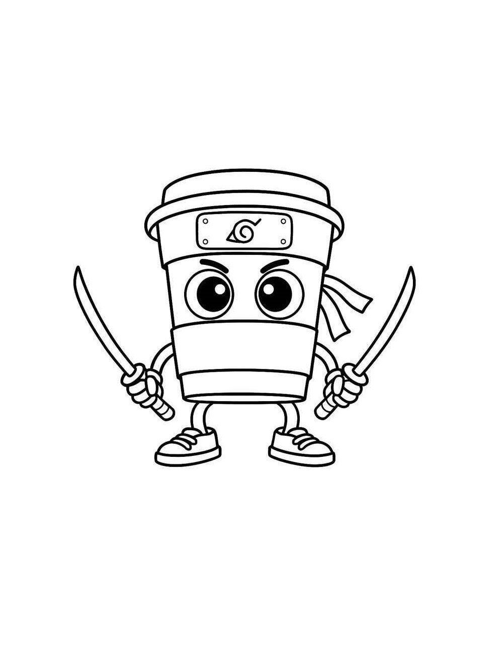 Desenho de Capuccino Assassino Desenho Colorir Imprimir 8