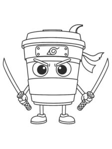 Desenho de Capuccino Assassino Desenho Colorir Imprimir 9