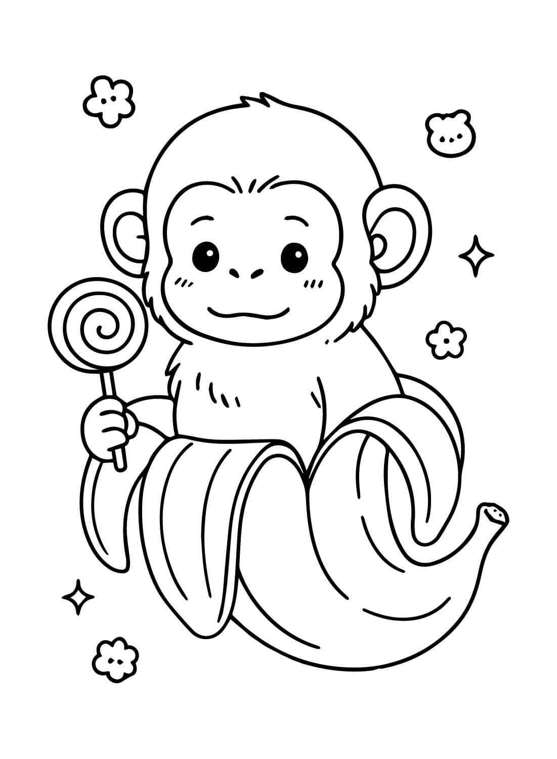 Desenho de Chimpanzini Bananini Desenho Colorir Imprimir 01