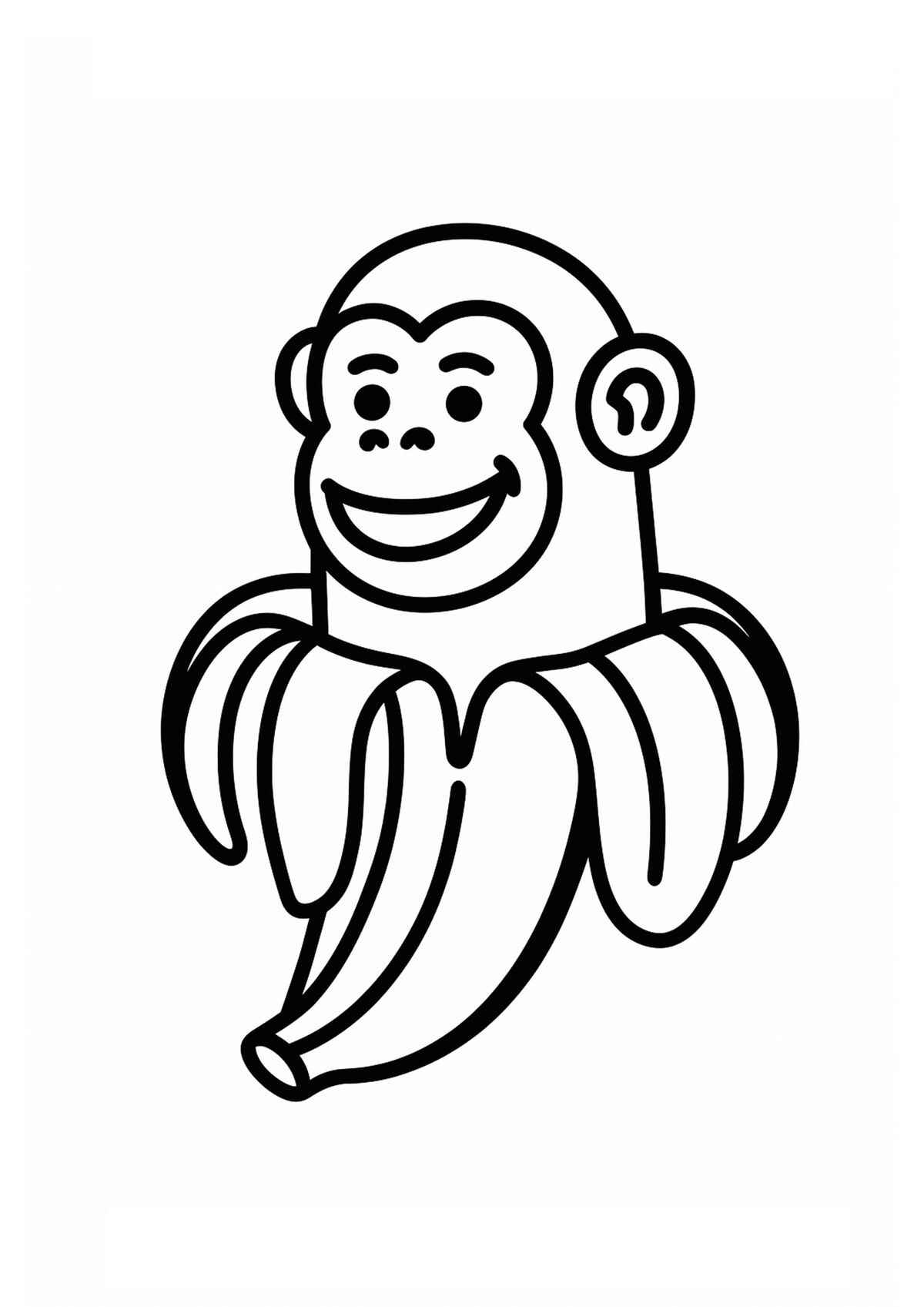 Desenho de Chimpanzini Bananini Desenho Colorir Imprimir 03