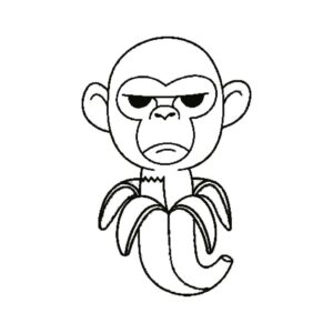 Desenho de Chimpanzini Bananini Desenho Colorir Imprimir 07