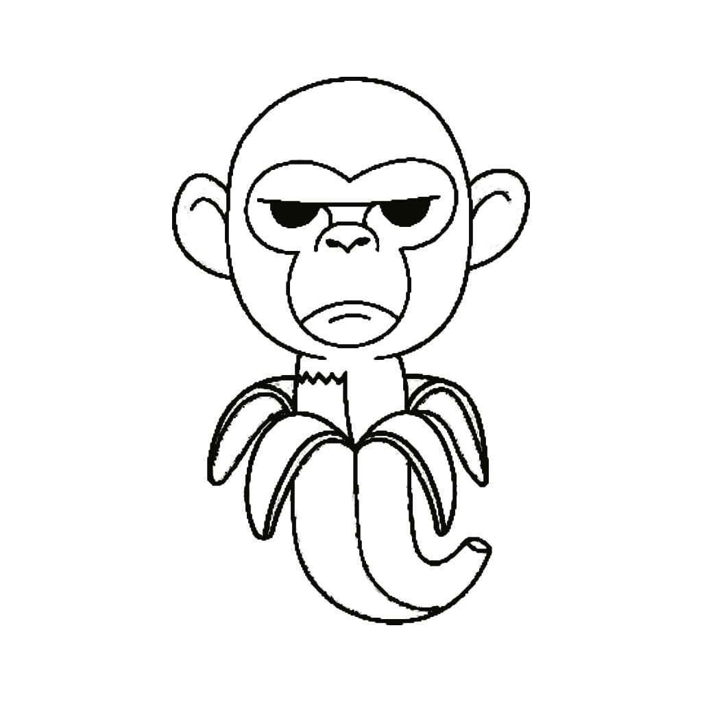 Desenho de Chimpanzini Bananini Desenho Colorir Imprimir 07