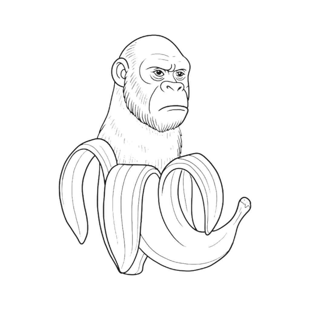 Desenho de Chimpanzini Bananini Desenho Colorir Imprimir 12