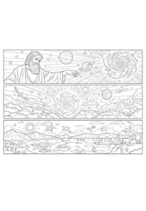 Desenho de Criação Do Mundo Desenho Colorir Imprimir 06