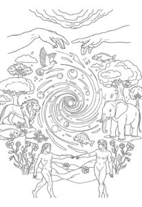 Desenho de Criação Do Mundo Desenho Colorir Imprimir 10