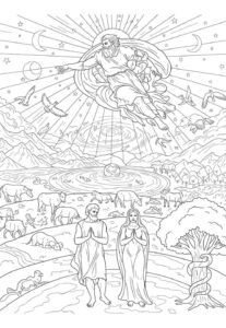 Desenho de Criação Do Mundo Desenho Colorir Imprimir 11