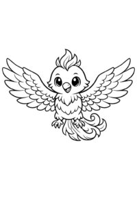 Desenho de Fenix Desenho Colorir Imprimir 04