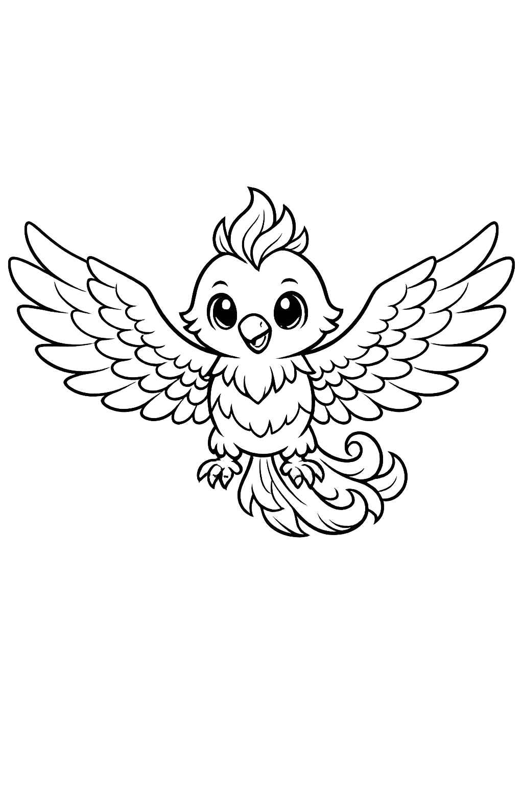 Desenho de Fenix Desenho Colorir Imprimir 04