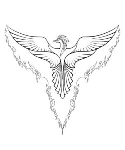 Desenho de Fenix Desenho Colorir Imprimir 19