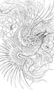 Desenho de Fenix Desenho Colorir Imprimir 23