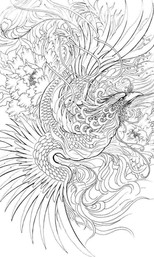 Desenho de Fenix Desenho Colorir Imprimir 23