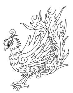 Desenho de Fenix Desenho Colorir Imprimir 40