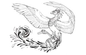 Desenho de Fenix Desenho Colorir Imprimir 42