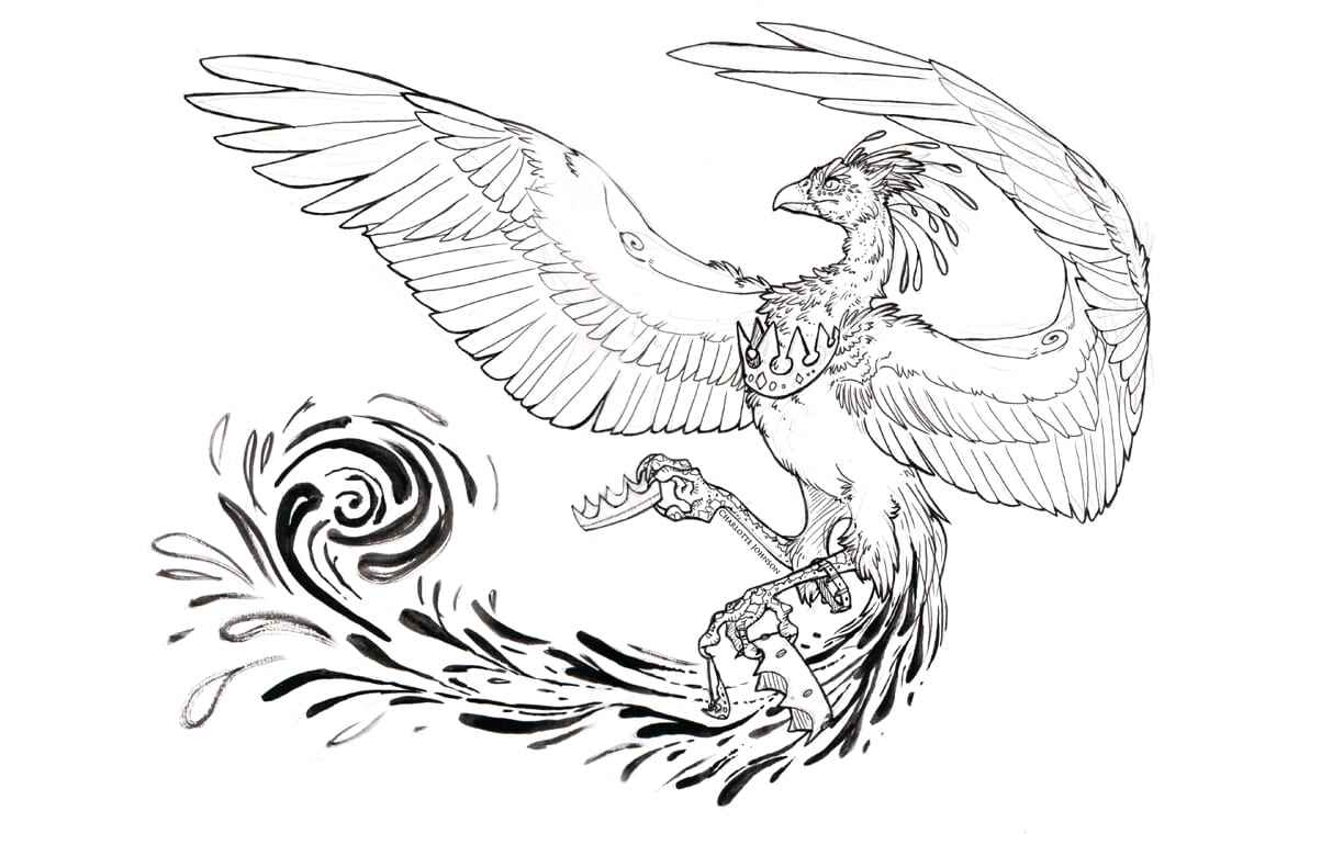 Desenho de Fenix Desenho Colorir Imprimir 42