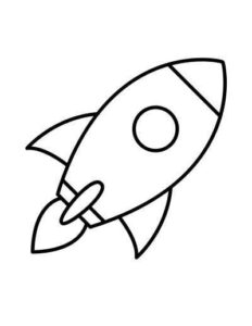 Desenho de Foguete Desenho Colorir Imprimir 11