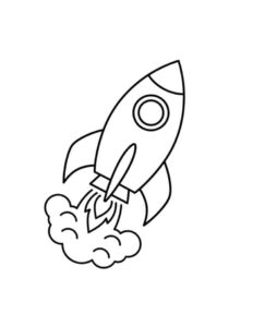 Desenho de Foguete Desenho Colorir Imprimir 14