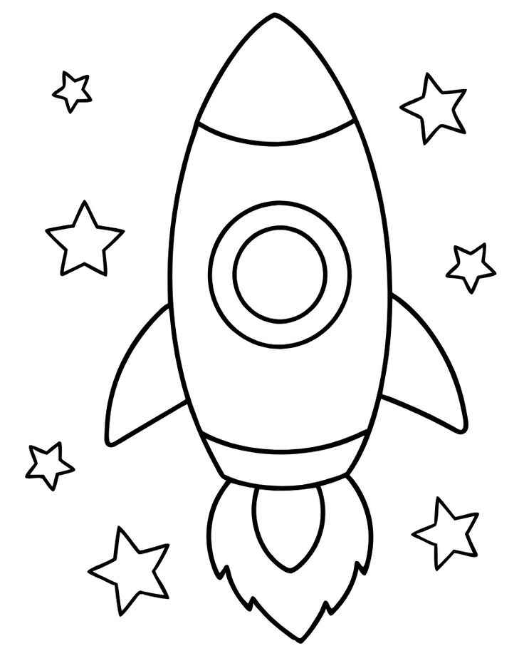 Desenho de Foguete Desenho Colorir Imprimir 15