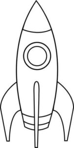 Desenho de Foguete Desenho Colorir Imprimir 26