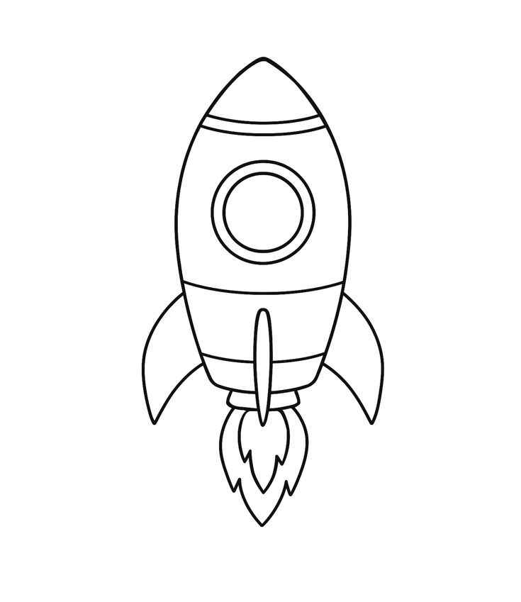 Desenho de Foguete Desenho Colorir Imprimir 29